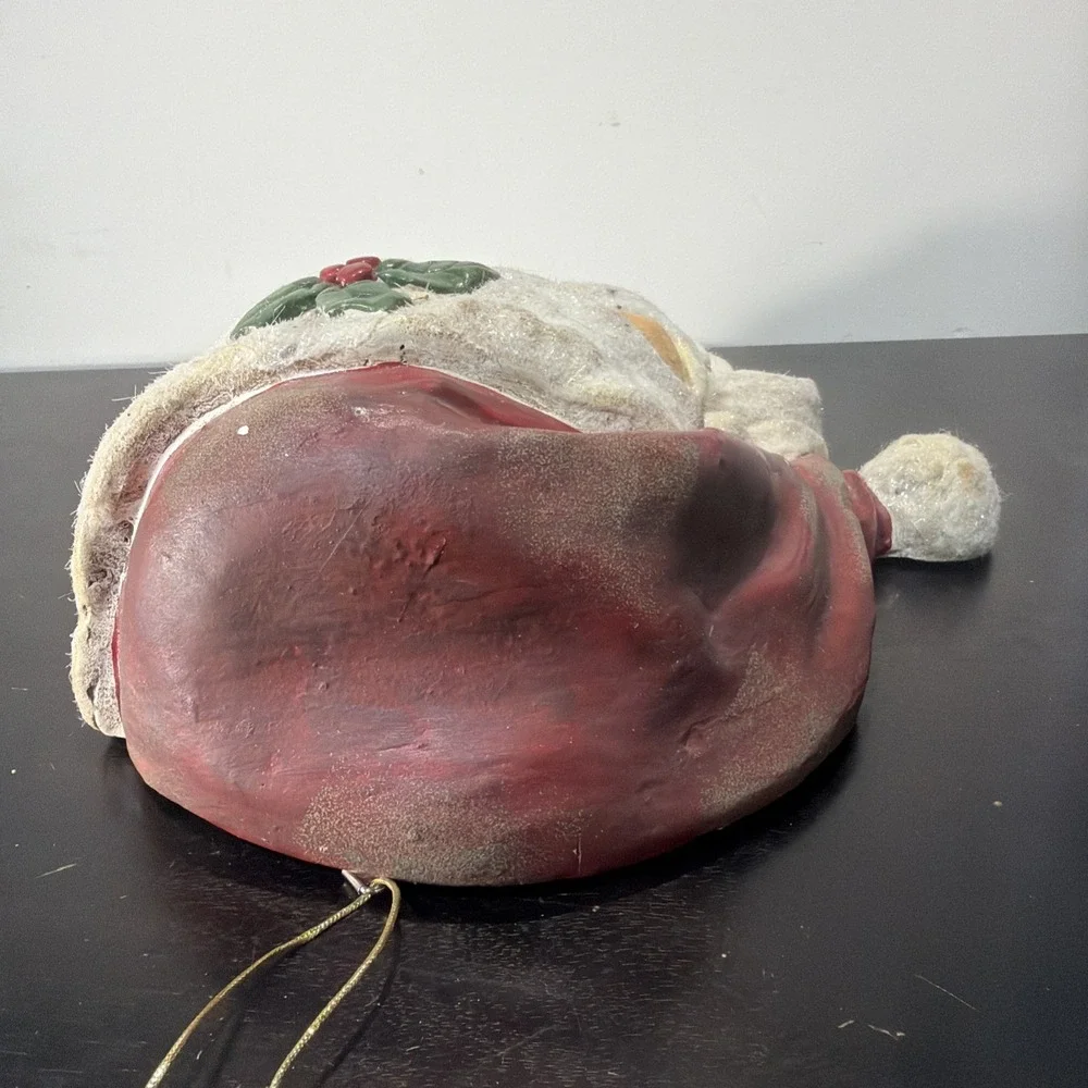 Vintage Large Paper Mache Santa Face 16